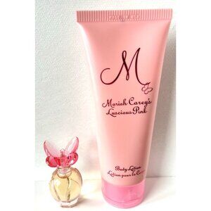 Mariah Carey Luscious Pink EDP 5ml Mini & 100ml Body Lotion Discontinued Set NEW